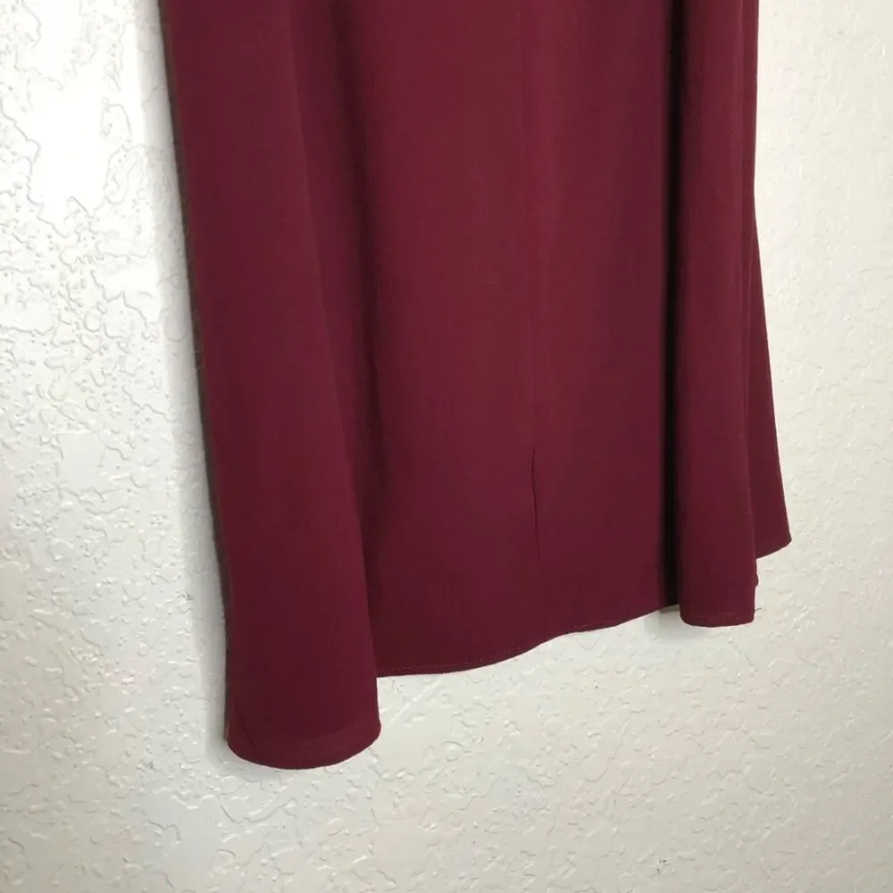 Show Me Your Mumu Friday Chocker burgundy pebble dress size Extra Small XS NWT